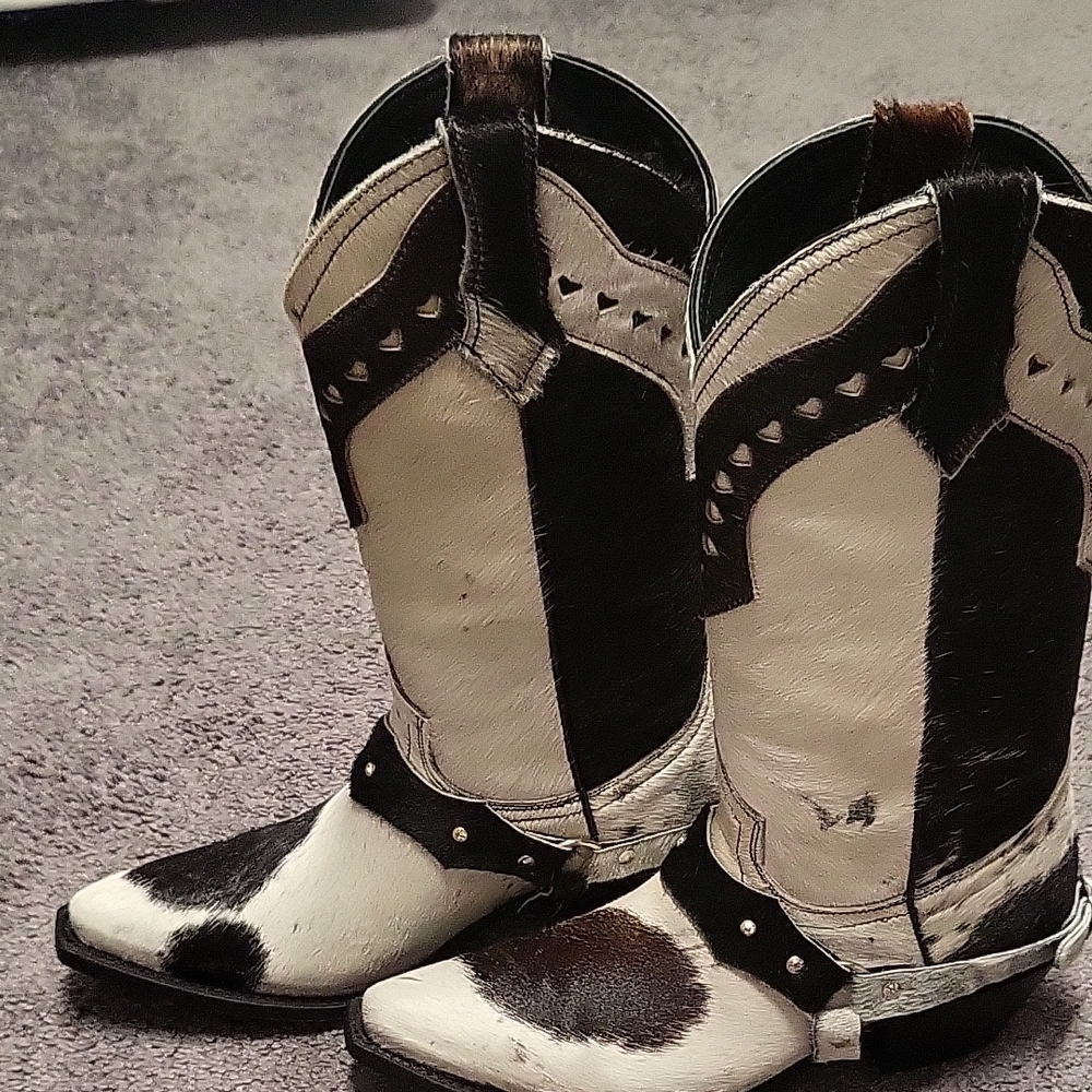 Cowhide Western Cowboy Boots